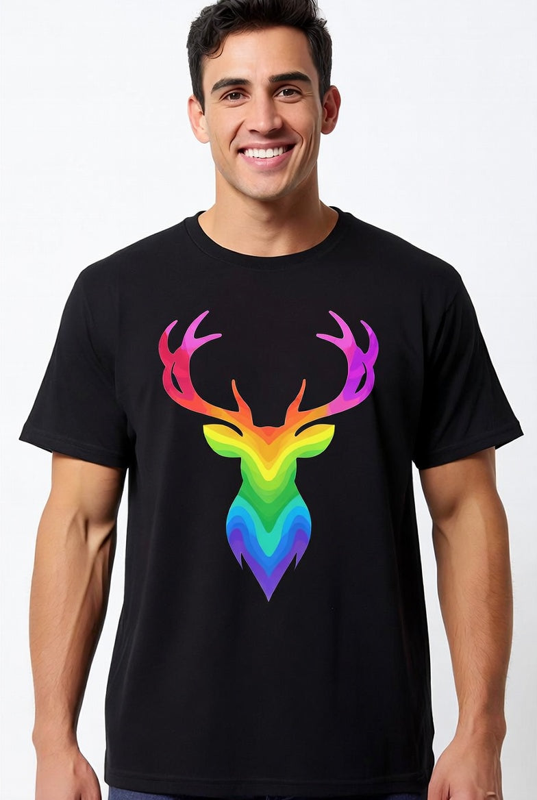 Rainbow Stag Sten Do T-Shirt