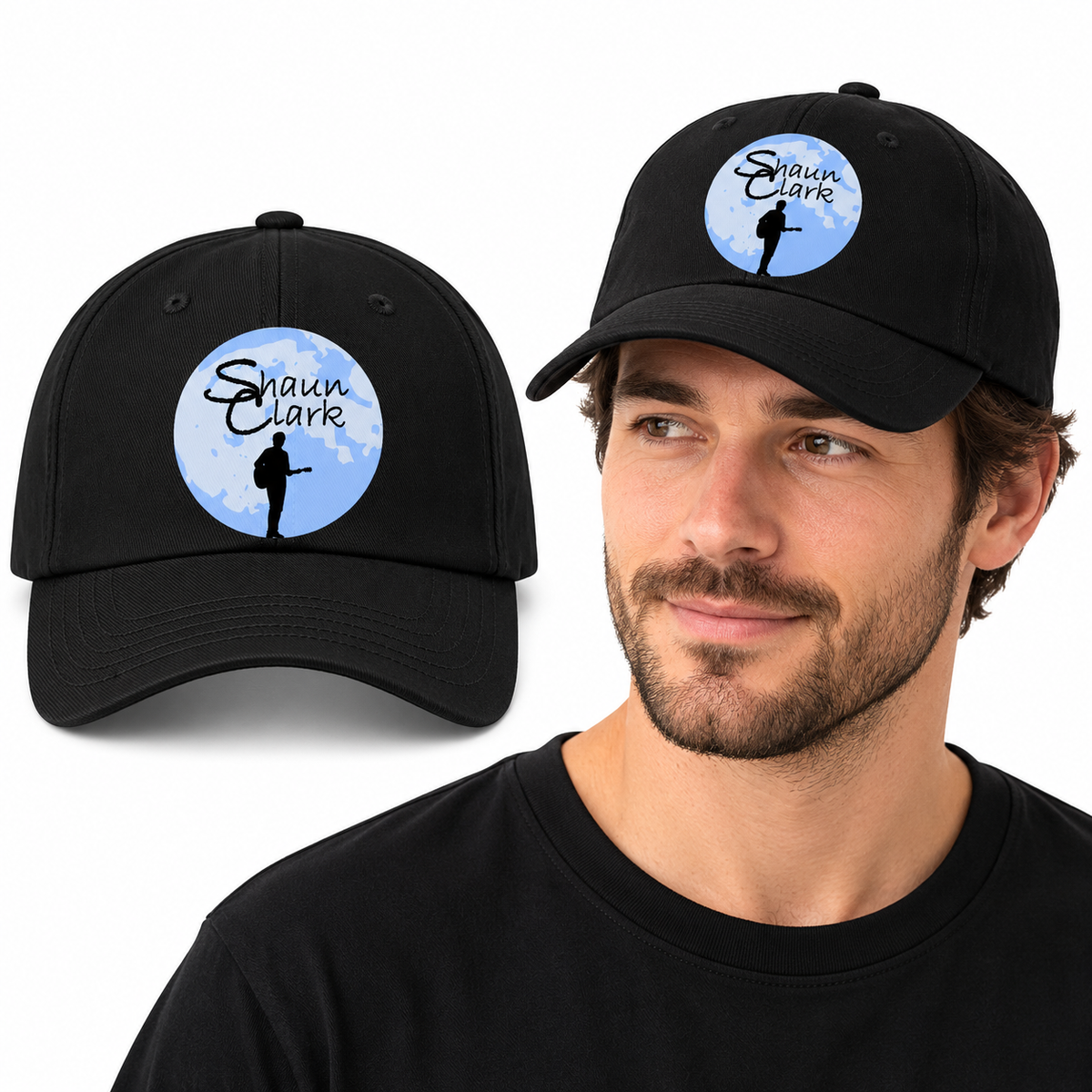 Shaun Clark Baseball Cap - Uneek UC432 - garment mockup