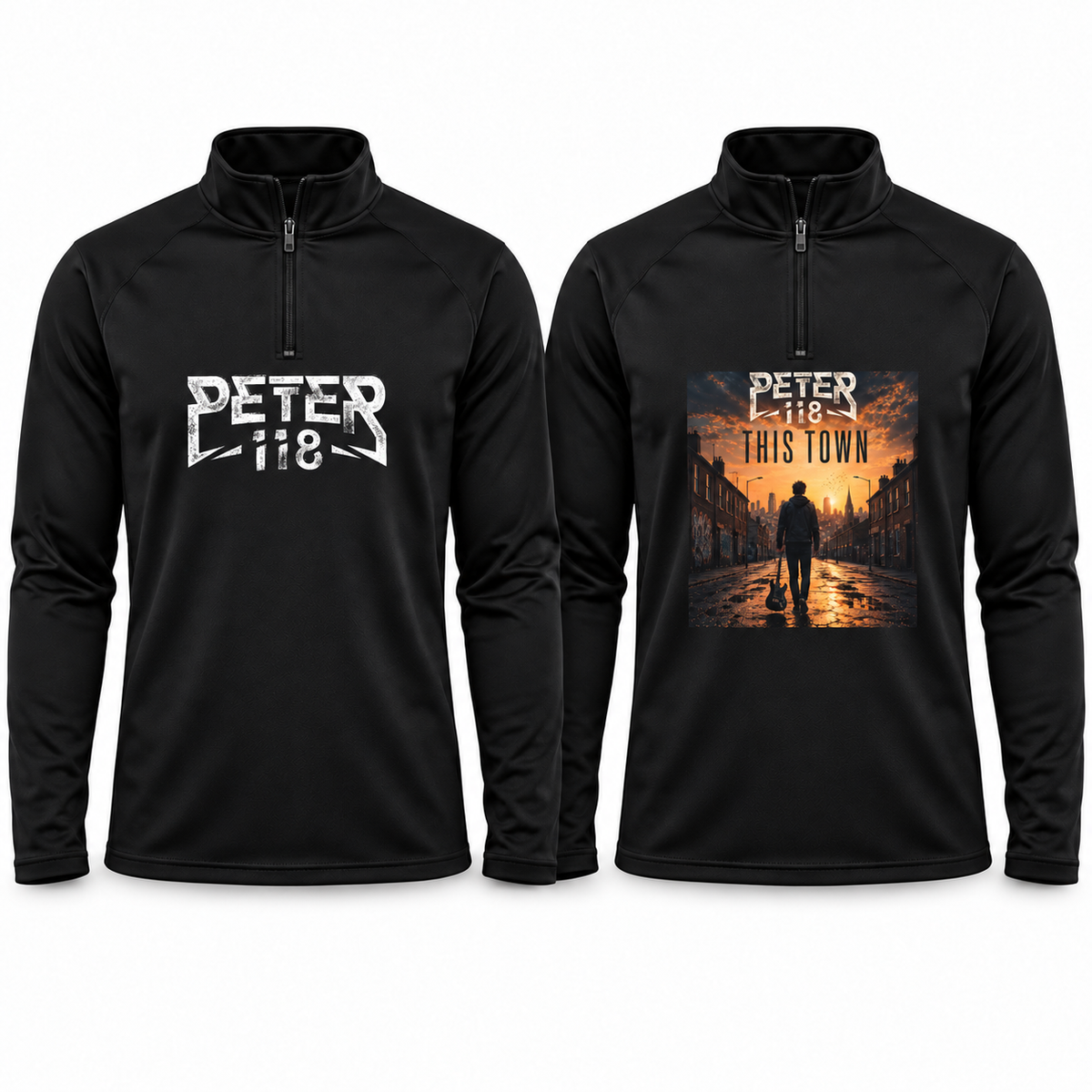 PETER 118 Quarter-Zip Top - garment mockup