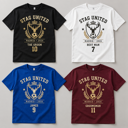 Personalised Stag United Football T-Shirt