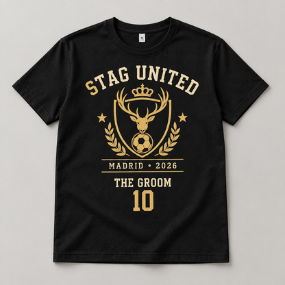 Personalised Stag United Football T-Shirt