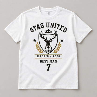 Personalised Stag United Football T-Shirt
