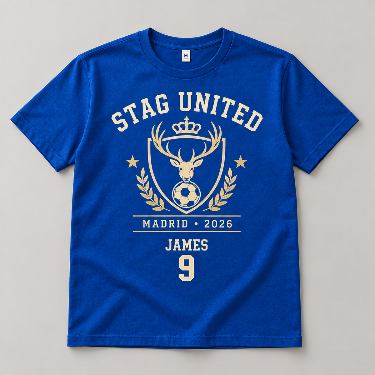Personalised Stag United Football T-Shirt