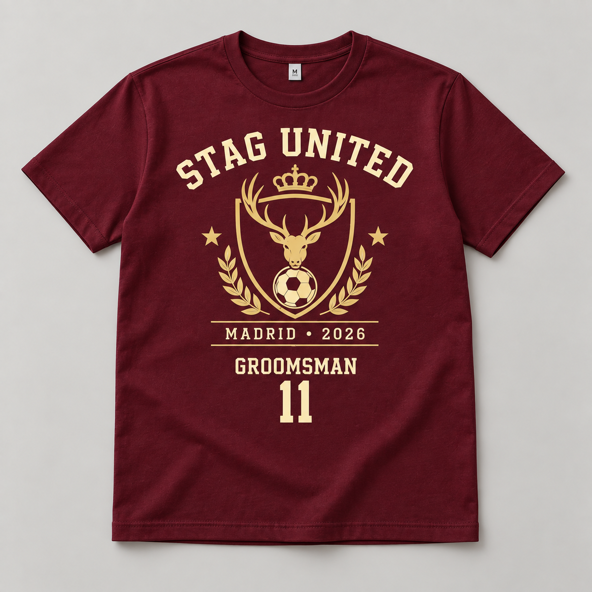 Personalised Stag United Football T-Shirt