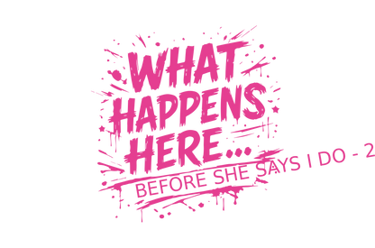 Chaos Club hen party T-shirts in Benidorm featuring bride and squad matching outfits in pink, navy and white.