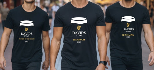 Guinness style stag do T-shirt by maxeD-uP