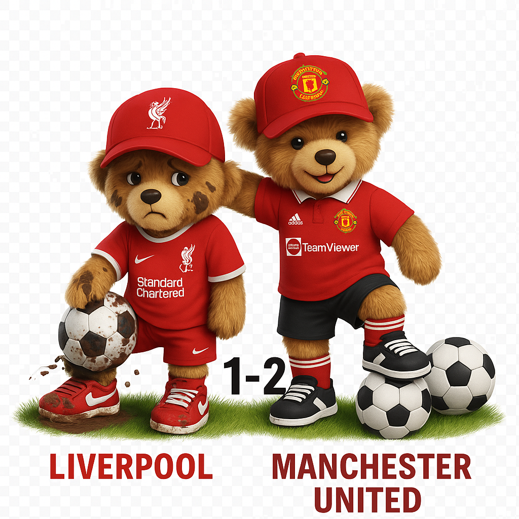 Football funny’s. Liverpool v Manchester United