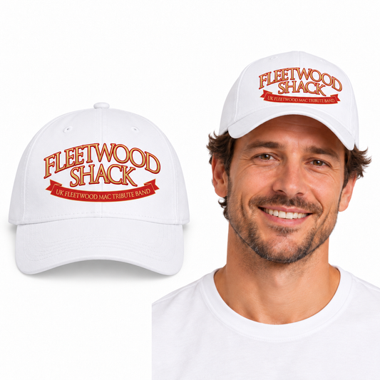 Fleetwood Shack Baseball Cap - Uneek UC432 in White - garment and model mockup