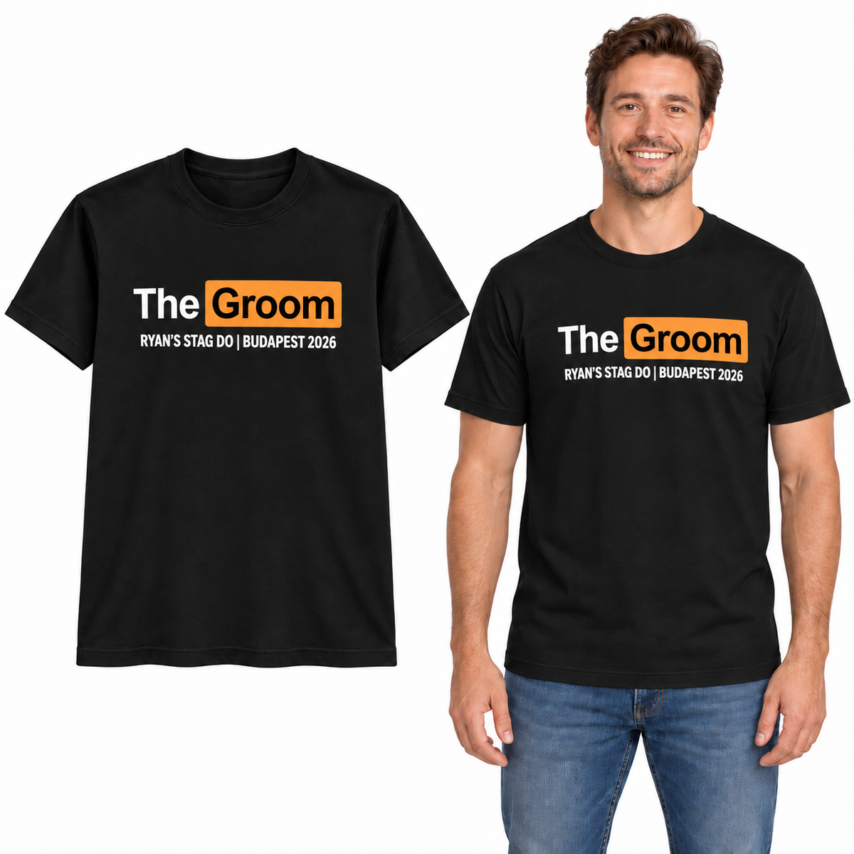 The Groom, Best Man & Groomsman Stag T-Shirts