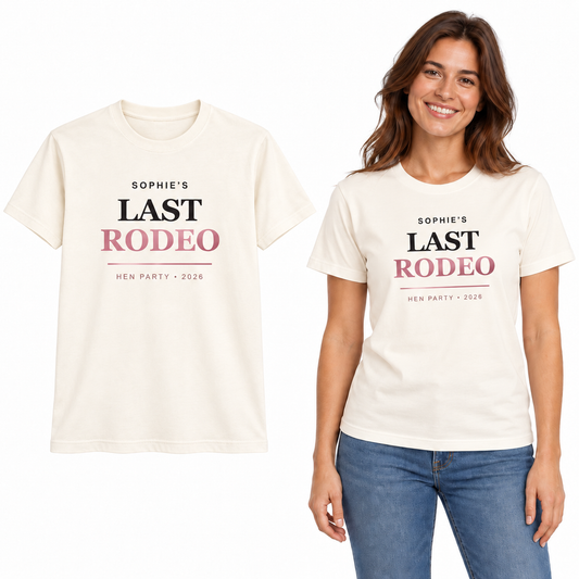 Last Rodeo & Let's Go Girls Hen Party T-Shirts