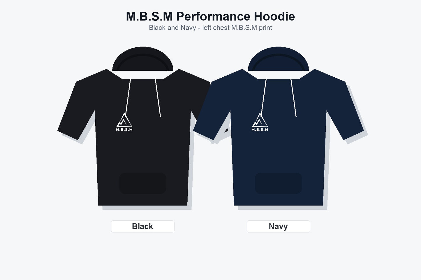 M.B.S.M Performance Hoodie - Multicolor custom printed garment by maxeD-uP