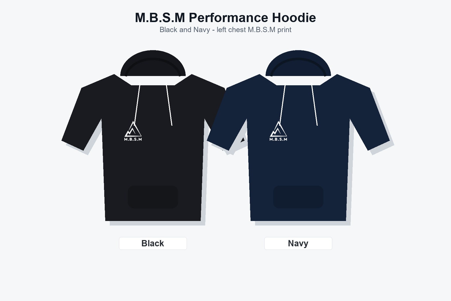 M.B.S.M Performance Hoodie - Multicolor custom printed garment by maxeD-uP
