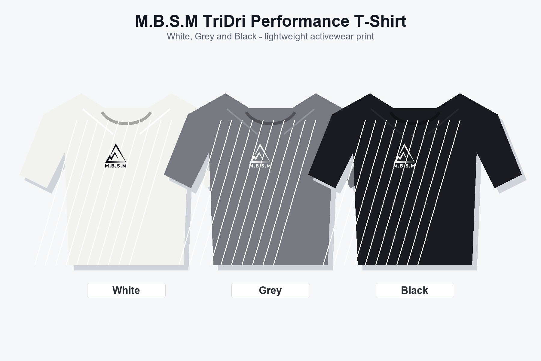 M.B.S.M TriDri Performance T-Shirt - Multicolor custom printed garment by maxeD-uP