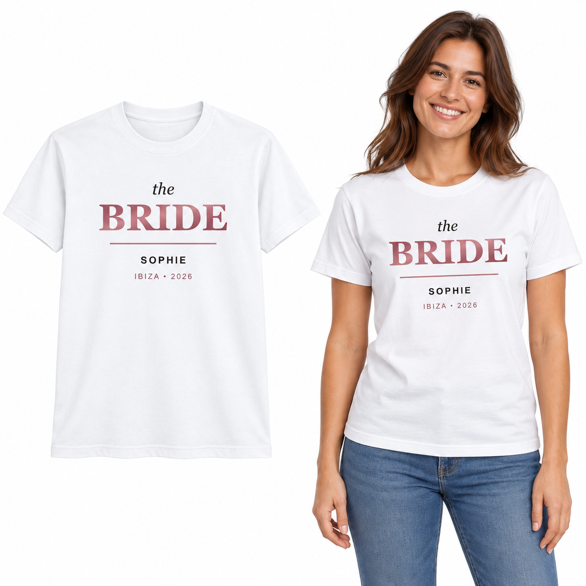 Personalised Bride & Team Bride T-Shirts