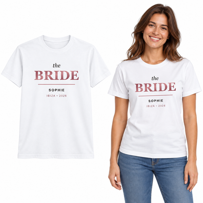Personalised Bride & Team Bride T-Shirts