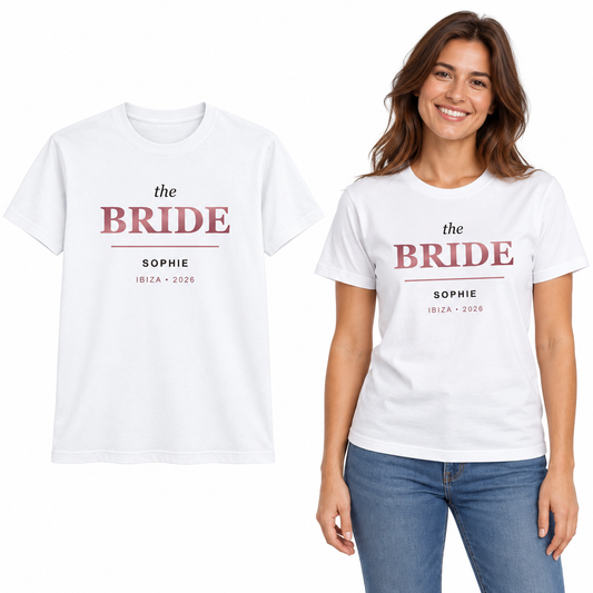 Personalised Bride & Team Bride T-Shirts
