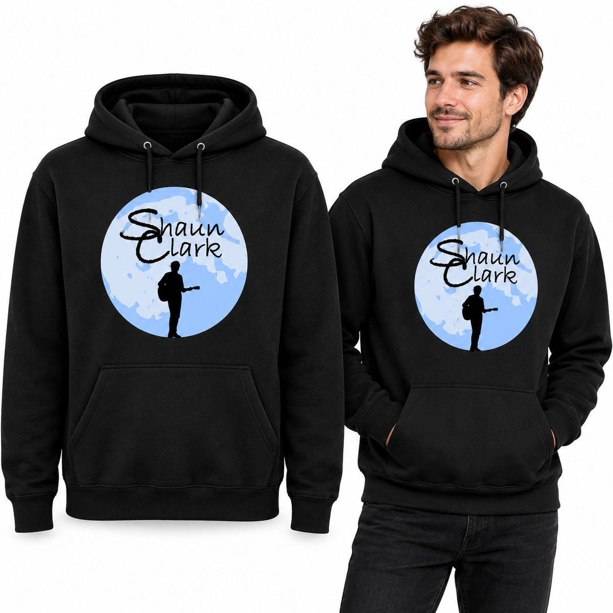 Shaun Clark Premium Hoodie - Uneek UC501 - garment mockup