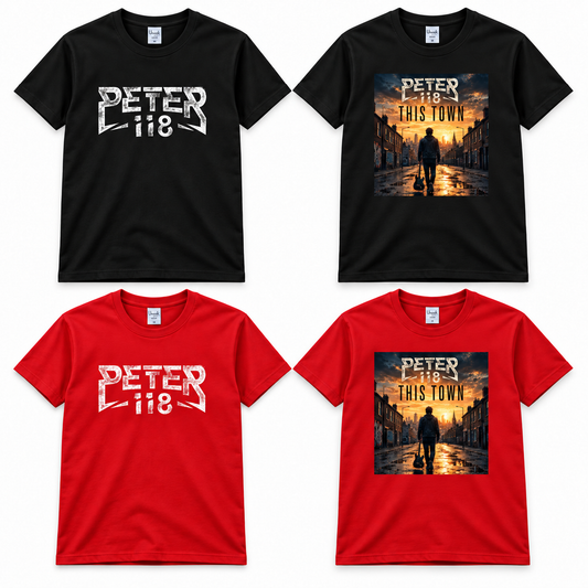 PETER 118 Cotton T-Shirt - Uneek UC301 - garment mockup