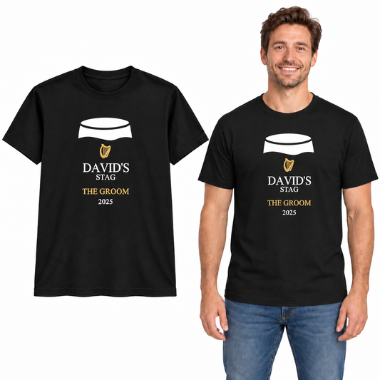 Guinness Style Stag Do T-Shirt