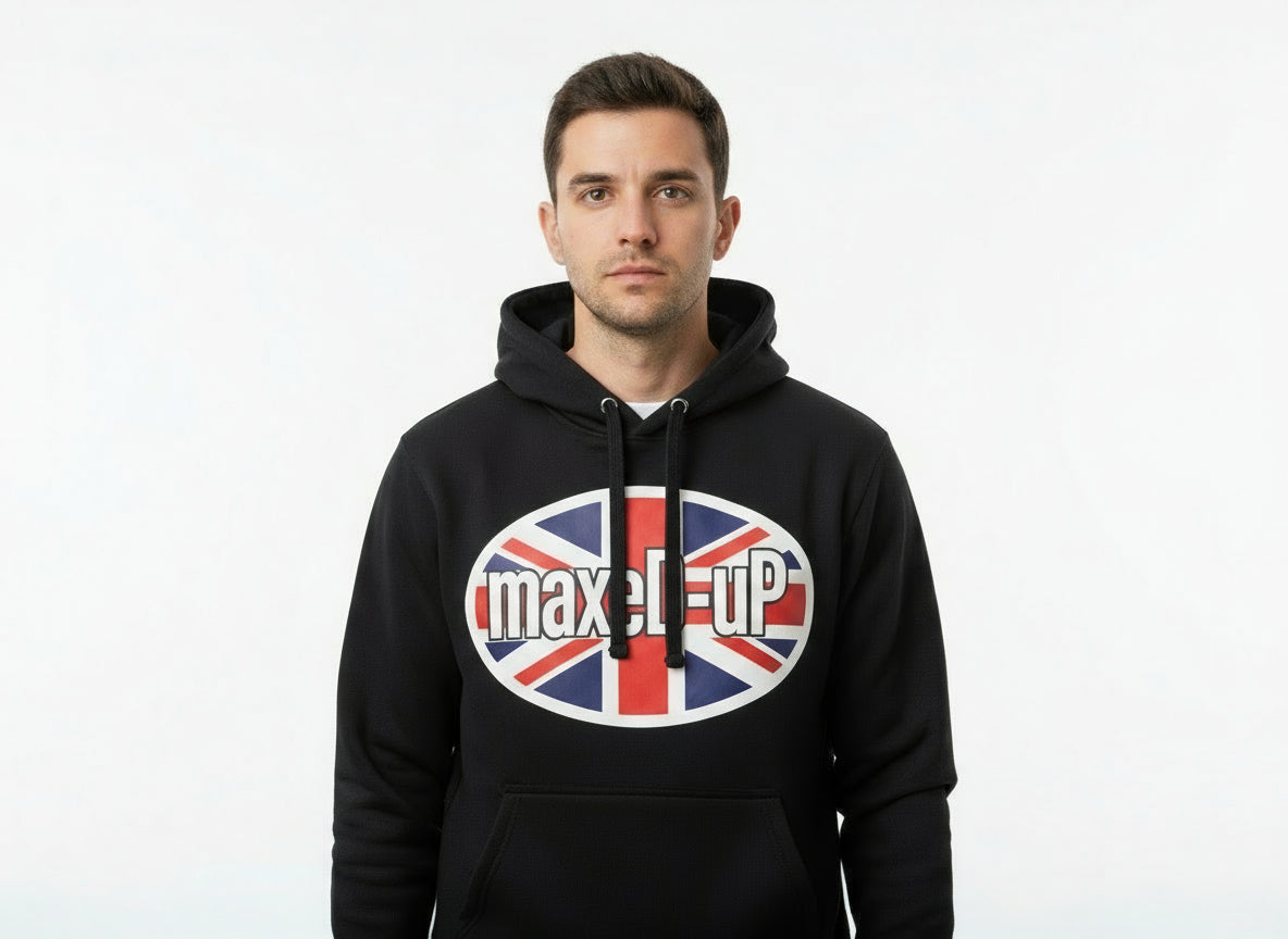 Photo shown with draw string hoops, maxeD-uP supply does not have. 