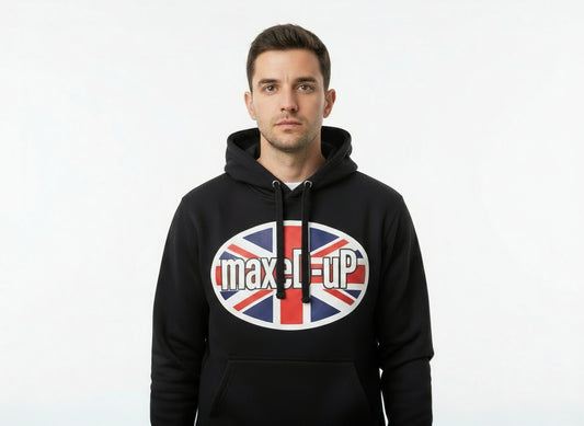 Photo shown with draw string hoops, maxeD-uP supply does not have. 